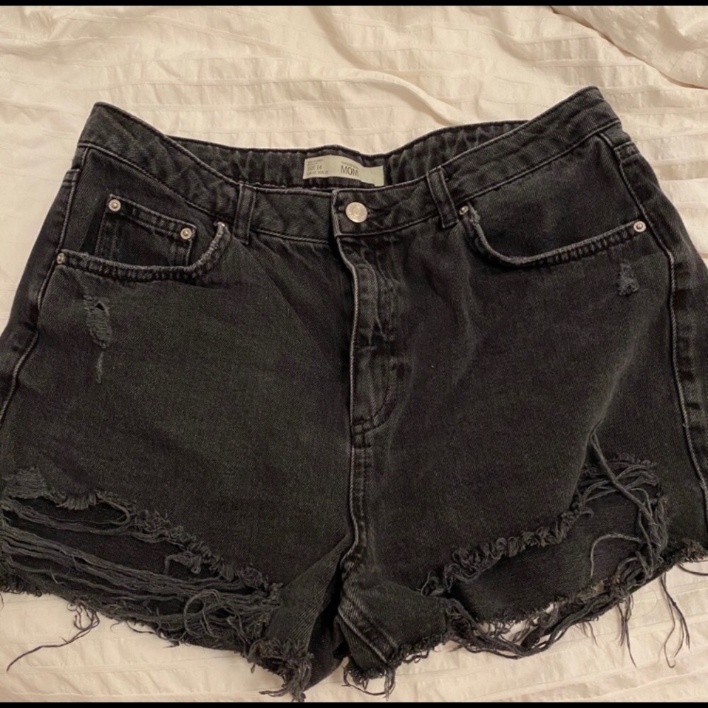 Topshop Mom High Waisted Shorts